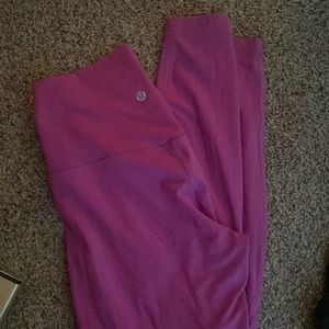 pink lululemon aligns